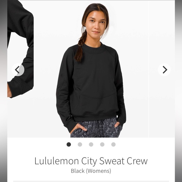 Lululemon City Sweat Crew - Black - Size 4 - Picture 6 of 7